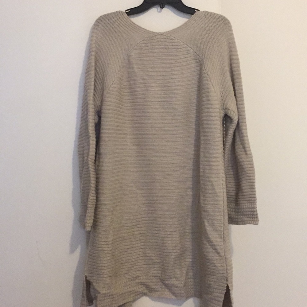 Cotton Emporium Open Front Long Sweater - Picture 2 of 4